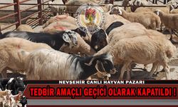 Nevşehir Hayvan Pazarı geçici olarak kapatıldı!