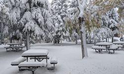 Nevşehir'den muhteşem kar manzaraları