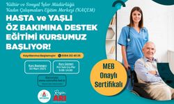 Nevşehir'de Hasta ve Yaşlı Öz Bakımına Destek Eğitim Kursu Başlıyor