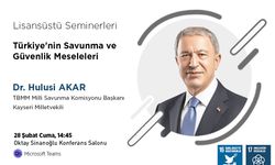 Dr. Hulusi Akar'dan Kapadokya Üniversitesi'nde seminer