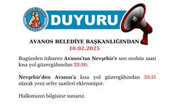 Avanos’tan Nevşehir’e yeni sefer eklendi