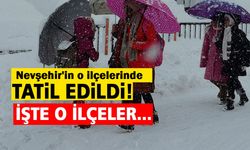 Nevşehir'de eğitime kar engeli! İşte tatil edilen o İlçeler