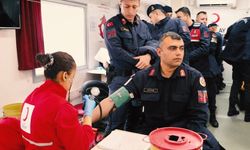 Nevşehir Jandarma personelinden Kızılay'a rekor kan bağışı