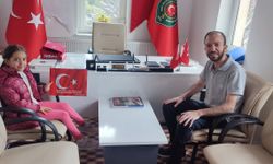 Nevşehirli minik Zeynep'ten Afrin Gazisine anlamlı ziyaret!