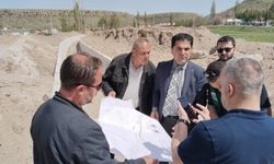 Nevşehir Mazı köyü taşkın kontrol kanalında inceleme