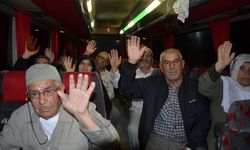 Nevşehir'den İlk hac kafilesi dualarla uğurlandı