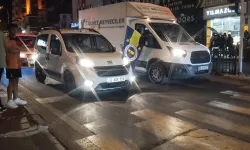 Nevşehir'de Fenerbahçeli taraftarlar sokağa döküldü