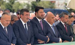 Cumhurbaşkanı Yardımcısı Yılmaz, Nevşehir'de cenaze törenine katıldı