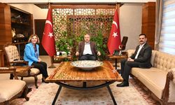 Başkan Eresin, Vali Fidan ile bir araya geldi.