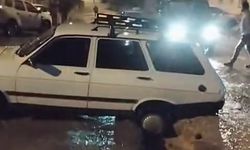 Nevşehir'de sel nedeniyle çöken yol trafiğe kapatıldı