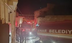 Nar kasabasında çıkan yangın korkuttu