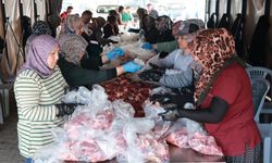 Nevşehir'de ihtiyaç sahibi 2000 aileye kurban eti dağıtıldı