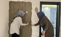 Nevşehir'de duvarlara kadın eli değdi
