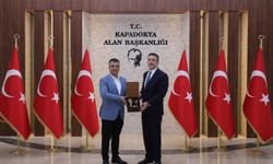 Başkan Özçelik'ten Kapadokya Alan Başkanı Aslanbay'a Ziyaret