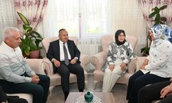 Vali Fidan'dan Nevşehirli Gazi Jandarma Er Ferhat Sönmez ve ailesine bayram ziyareti