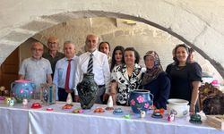 Narlı Kadınların el emeği göz nuru ürünleri sergilendi