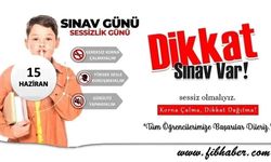 Nevşehir'de Bu Pazar LGS var, lütfen sessiz olalım ...