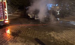 Nevşehir'de Otomobil Alev Alev Yandı