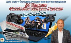 Başkan Salaş’tan 24 Temmuz Basın Bayramı Mesajı