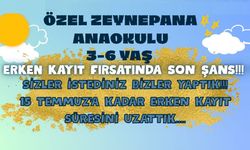 Özel Zeynepana Anaokulu Erken Kayıt Fırsatında Son Şans!