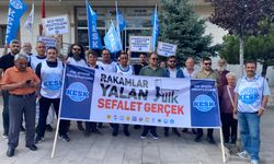Nevşehir'de KESK'ten TÜİK önünde protesto!