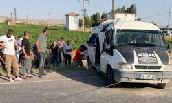 Nevşehir'de tarım işçilerini taşıyan minibüs takla attı