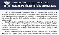 Anadolu Üniversiteler Birliği’nden Gazze ve Filistin İçin Ortak Ses