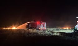 Ortahisar Tavşanlı Mevkiinde Gece Yarısı Korkutan Yangın
