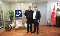 Derinkuyu Şoförler Odası Başkanı Sarı’dan Genel Başkan Yiğiner’e Ziyaret
