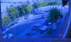 Nevşehir'de kamyonun 10 araca çarptığı kaza kamerada