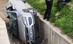Nevşehir’de Otomobil Kanala Düştü