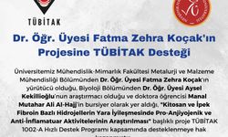 NEVÜ’lü Dr. Öğr. Üyesi Koçak’ın Projesine TÜBİTAK Desteği