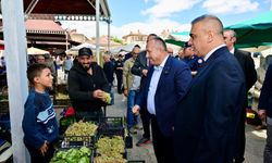 Nevşehir Valisi Fidan ve Bakan Yardımcısı Hatipoğlu Ürgüp Halk Pazarı’nda