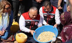 Nevşehir'de Çerezlik Kabak Hasadı Yapıldı