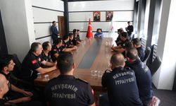 Başkan Rasim Arı, İtfaiye Personelini Kabul Etti