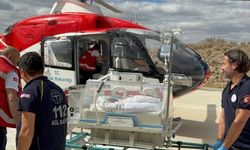 Nevşehir’de Yenidoğan Bebek Helikopter Ambulans ile Ankara’ya Sevk Edildi