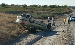 Nevşehir'de otomobil takla atarak ters döndü: 1 yaralı