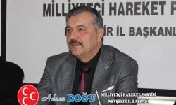 MHP Nevşehir İl Başkanı Doğu’dan “Milli Birlik ve Dayanışma” Teşekkürü