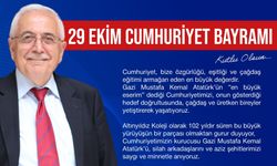Altınyıldız Eğitim Kurumları Yönetim Kurulu Başkanı Ragıp Özaltın'dan 29 Ekim Bayram Mesajı