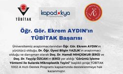 NEVÜ’lü Öğr. Gör. Ekrem Aydın’ın Projesine TÜBİTAK Desteği