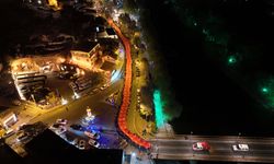 Avanos’ta 150 Metrelik Dev Türk Bayrağı Eşliğinde Fener Alayı