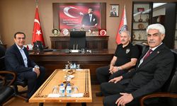 Çat ve Göre Belediye Başkanlarından Emniyet Müdürü Karaman’a Ziyaret