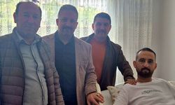 Nevşehir MHP’den Ülkü Ocakları Başkanı Ceylan’a Geçmiş Olsun Ziyareti
