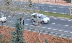 Nevşehir’de Yol Ortasında Devrilen Motosiklet Korkuttu