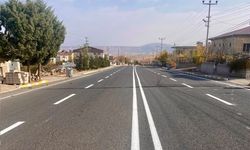 Kavak Beldesinde Yol Çizgileri Yenilendi