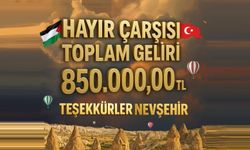Nevşehir'de Hayır Çarşısı Filistin İçin 850 Bin TL Topladı