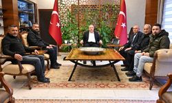 Şoförler Günü’nde Ulukuş, Vali Fidan’ı Makamında Ziyaret Etti