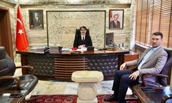 Ürgüp Kaymakamı Coşkun ile Başkan Yardımcısı Yüzer Bir Araya Geldi