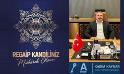 Başkan Kasım Kaynar’dan Regaib Kandili Mesajı