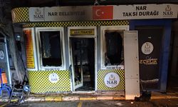 Nar Kasabasındaki Taksi Durağında Yangın